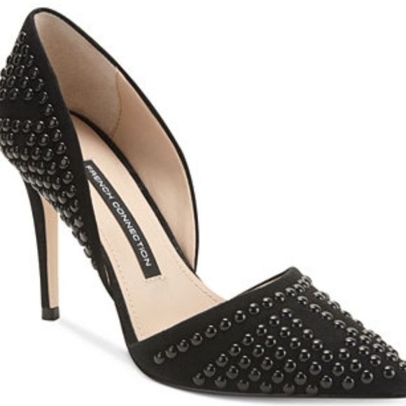 French Connection Shoes - French CONNECTION Women's Black D'Orsay Pointed Toe Pumps EUC sz 10